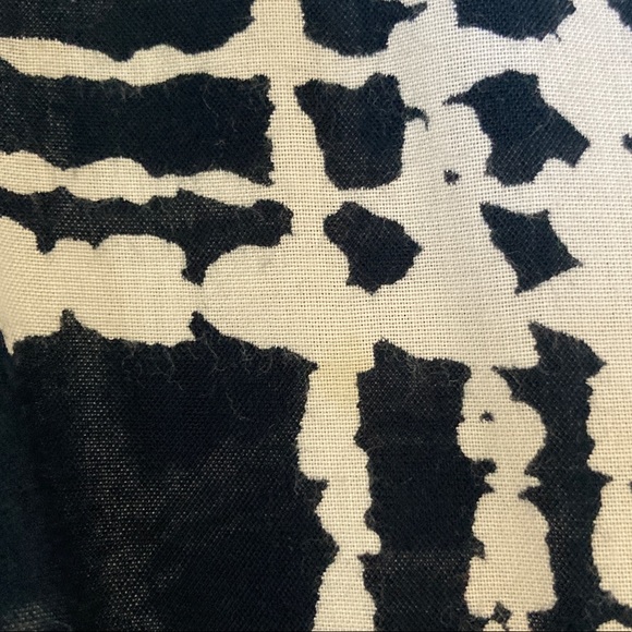 Ganni cap sleeve printed rayon dress - Picture 5 of 8